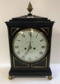 A 19th Century mantel clock by Brockbanks of London,