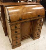 A 19th Century mahogany cylinder bureau,