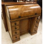 A 19th Century mahogany cylinder bureau,