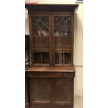 A 19th Century mahogany bookcase cabinet,