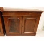 A Victorian mahogany side cabinet,