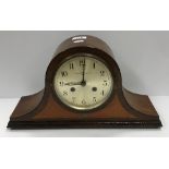 An early 20th Century mahogany cased dome top mantel clock,