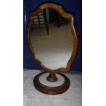 A Victorian mahogany framed toilet mirror,