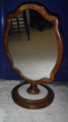 A Victorian mahogany framed toilet mirror,