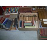 Three boxes of bound volumes of Country Life circa 1949-1957 and various other books including