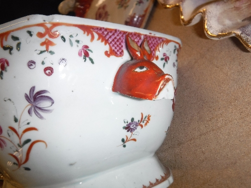 An 18th Century Chinese Qianlong famille-rose tureen and cover with rabbit mask handles, 35 cm x 22. - Image 16 of 32