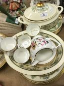 A Minton "Henley" pattern fine bone china dinner service comprising eight dinner plates,