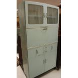 A 1950's painted kitchen cabinet,