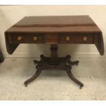 A Regency mahogany sofa table,