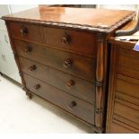 A Victorian mahogany chest,