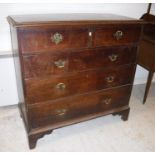 A 19th Century oak chest,