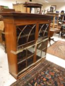 A circa 1900 mahogany display cabinet,