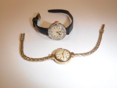 A ladies Syren cocktail watch, 18 carat gold cased,