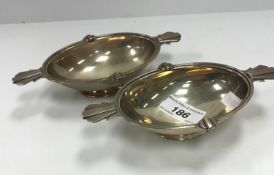 A pair of oval sweetmeat dishes in the Art Deco taste (by Adie Brothers of Birmingham 1930), 5.