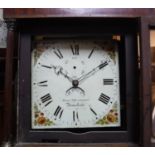 A 19th Century maohgany and inlaid long case clock,