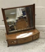 A Regency mahogany toilet mirror,