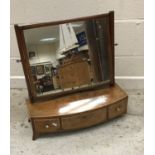 A Regency mahogany toilet mirror,