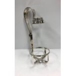 A Victorian silver adjustable wine cradle (by George W Adams for Chawner & Co. London 1862), 10.