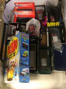A box containing assorted Lledo and Corgi toys to include a Corgi Millenium Collection Q1 trolley