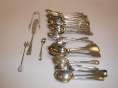 A collection of 22 various 19th and 20th Century silver tea and coffee spoons, various dates,