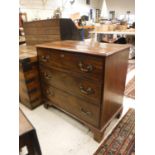 An early 19th Century mahogany chest,