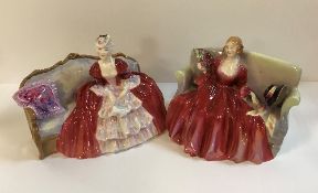 A collection of four Royal Doulton figures comprising "Belle o' the Ball" (HN1997),