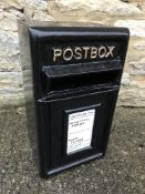 A modern reproduction metal black post b