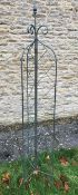 Two 6ft folding lattice garden spires