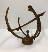 A modern iron armillary sphere sundial 4