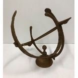 A modern iron armillary sphere sundial 4