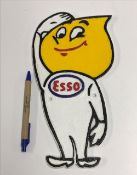 A modern painted cast metal sign "Esso",