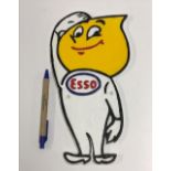 A modern painted cast metal sign "Esso",