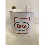 A modern painted oval petrol can "Esso",