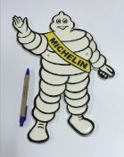 A modern painted cast metal sign "Michelin", approx 35.