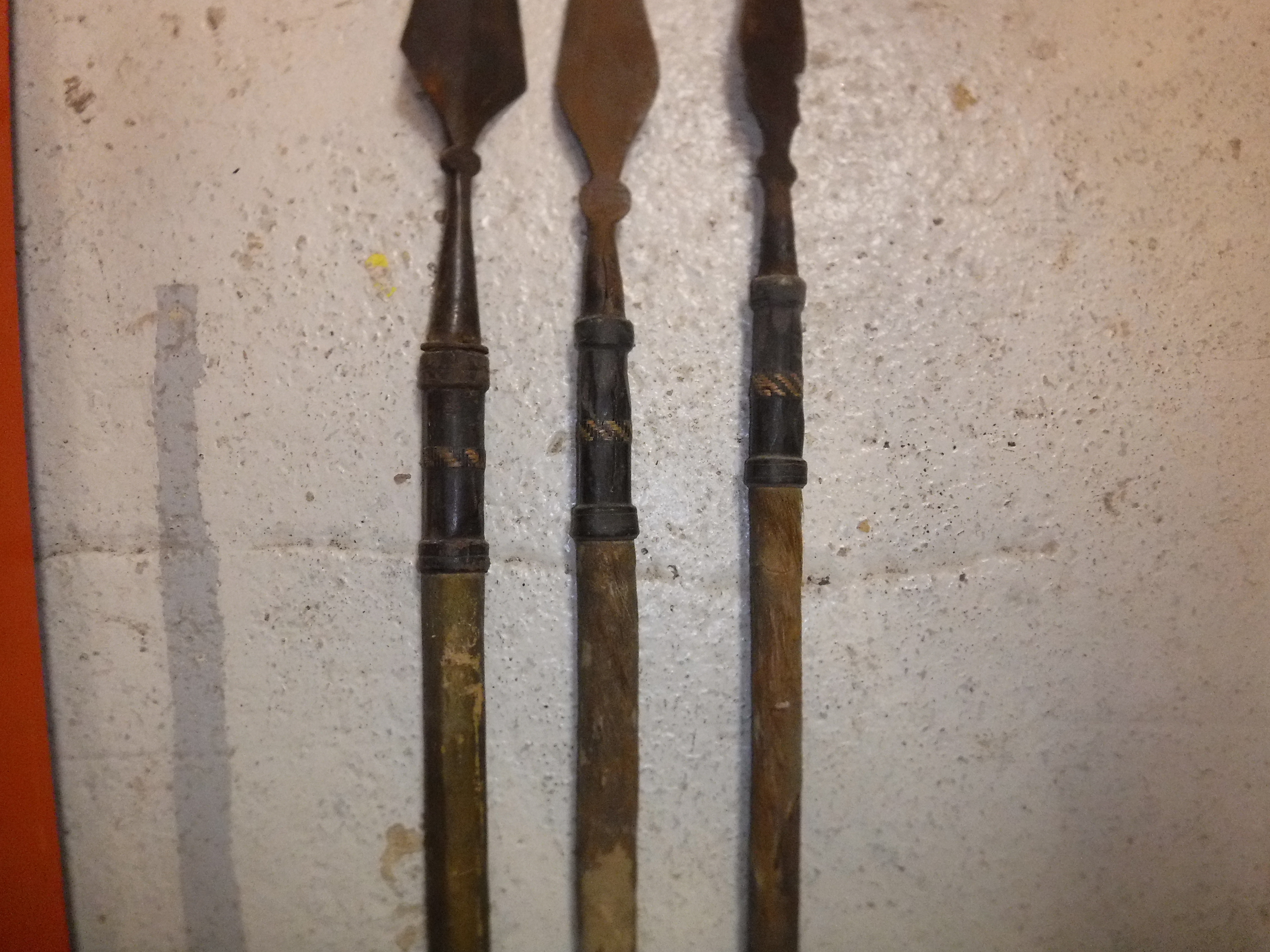 A collection of three various tribal spears with leather covered handles CONDITION - Image 14 of 14