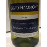 Eight bottles David Hammond Trebiano Chardonnay South Eastern Australia 2000