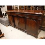 A Victorian mahogany breakfront sideboard,