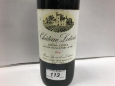 One bottle Chateau Latour 1986 (mis en bouteille au chateau),