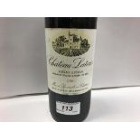 One bottle Chateau Latour 1986 (mis en bouteille au chateau),