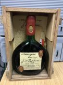 One bottle 1970's Armagnac Hors d'age J de Malliac No'd 9/185 700ml (OWC)