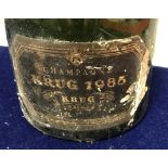 One bottle Krug Champagne 1985