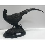 AFTER JULES MOIGNIEZ “Cock pheasant”, a bronze study, 23.