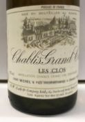 Five bottles Chablis Grand Cru Les Clos,