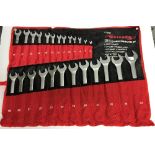 A Neilsen 25 piece combination spanner set