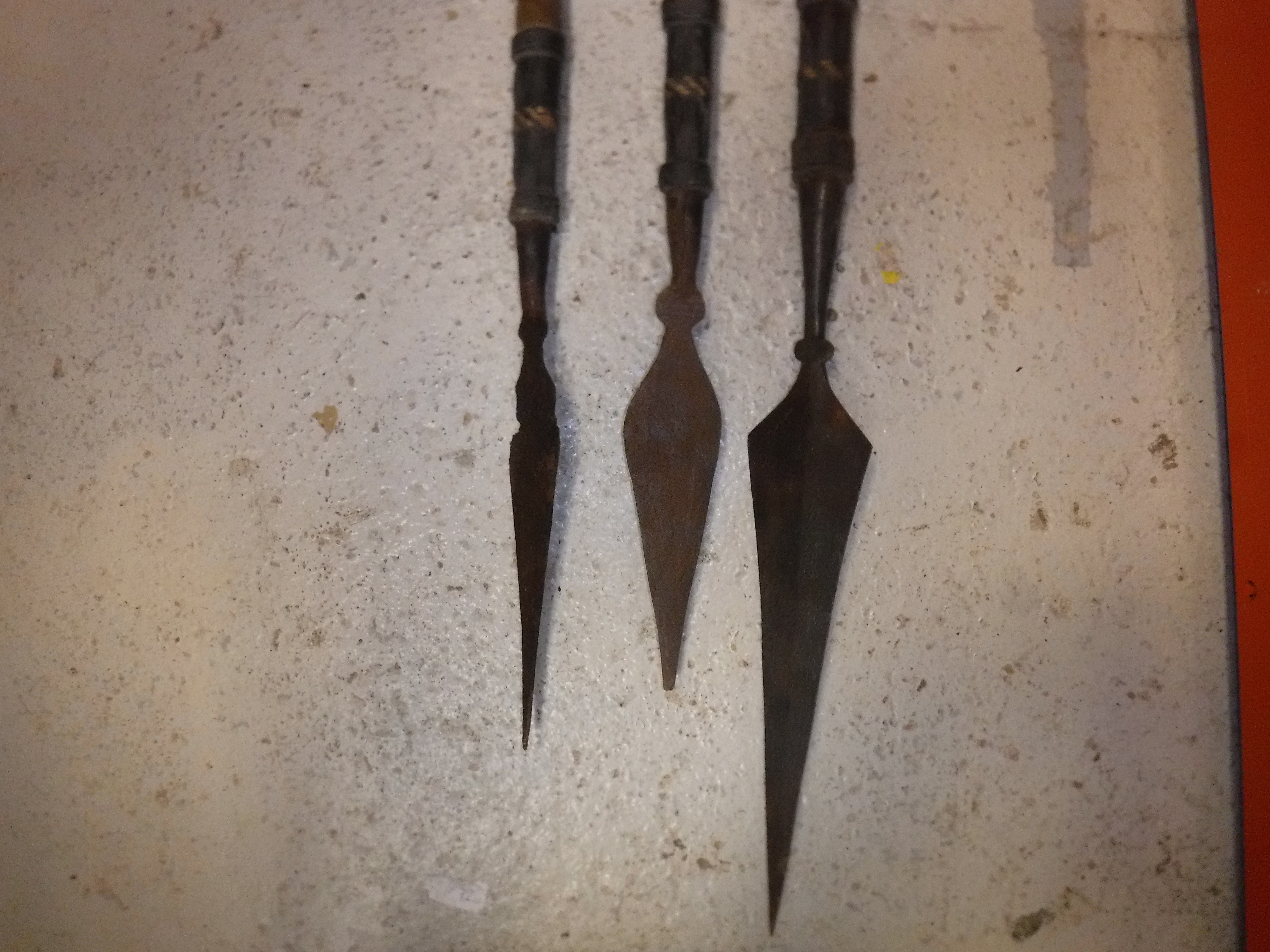 A collection of three various tribal spears with leather covered handles CONDITION - Image 9 of 14
