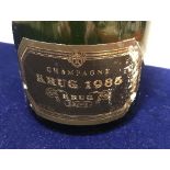 One bottle Krug Champagne 1985