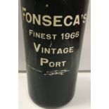 One bottle Fonseca's Finest 1966 Vintage Port bottled by John Harvey & Sons Limited 12 Denmark