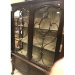 An Edwardian mahogany display cabinet,