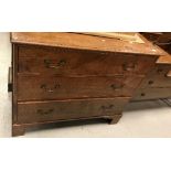 A 19th Century mahogany chest,