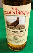 One bottle Famous Grouse Svotch Whisky 75cl, together with assorted whisky minitures,